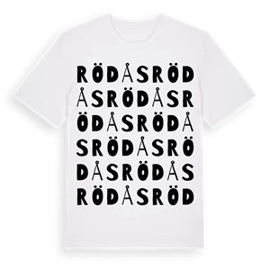 Rödås ordlek t-shirt – ekologisk bomull t-shirt från Pinshirt