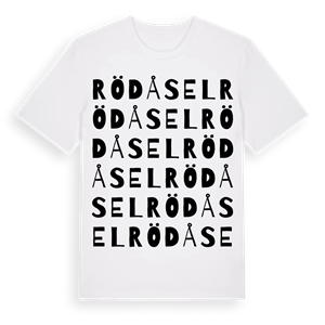 Rödåsel ordlek t-shirt – ekologisk bomull t-shirt från Pinshirt