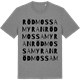 Mid Heather Gray t-shirt med Rödmossamyran ordlek t-shirt