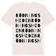 Vintage White t-shirt med Rödningsheden ordlek t-shirt
