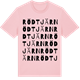 Pink Cotton t-shirt med Rödtjärn ordlek t-shirt