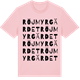 Pink Cotton t-shirt med Röjmyrgärdet ordlek t-shirt