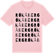 Pink Cotton t-shirt med Rökåberg ordlek t-shirt