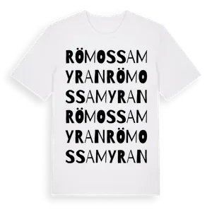 Römossamyran ordlek t-shirt – ekologisk bomull t-shirt från Pinshirt
