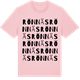 Pink Cotton t-shirt med Rönnäs ordlek t-shirt
