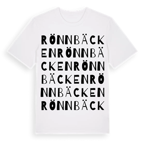 Rönnbäcken ordlek t-shirt – ekologisk bomull t-shirt från Pinshirt