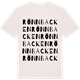 Vintage White t-shirt med Rönnbacken ordlek t-shirt