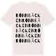 Vintage White t-shirt med Rönnbäcken ordlek t-shirt