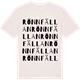 Vintage White t-shirt med Rönnfällan ordlek t-shirt