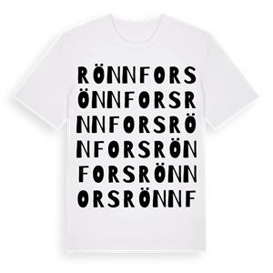 Rönnfors ordlek t-shirt – ekologisk bomull t-shirt från Pinshirt