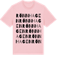Pink Cotton t-shirt med Rönnhagen ordlek t-shirt