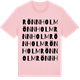 Pink Cotton t-shirt med Rönnholm ordlek t-shirt