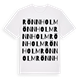 White t-shirt med Rönnholm ordlek t-shirt