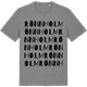 Mid Heather Gray t-shirt med Rönnholm ordlek t-shirt