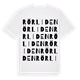 Rörliden ordlek t-shirt