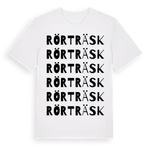 Rörträsk ordlek t-shirt – ekologisk bomull t-shirt från Pinshirt