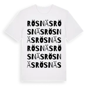 Rösnäs ordlek t-shirt – ekologisk bomull t-shirt från Pinshirt