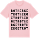 Pink Cotton t-shirt med Rotberget ordlek t-shirt