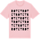 Pink Cotton t-shirt med Rotet ordlek t-shirt