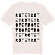 Vintage White t-shirt med Rotet ordlek t-shirt