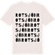 Vintage White t-shirt med Rotsjön ordlek t-shirt