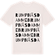 Vintage White t-shirt med Rumpnäsdammen ordlek t-shirt