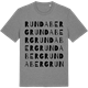 Mid Heather Gray t-shirt med Rundaberg ordlek t-shirt