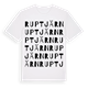 White t-shirt med Ruptjärn ordlek t-shirt