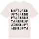 Vintage White t-shirt med Ruptjärn ordlek t-shirt