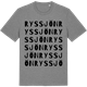 Mid Heather Gray t-shirt med Ryssjön ordlek t-shirt