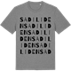 Mid Heather Gray t-shirt med Sadiliden ordlek t-shirt