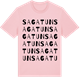 Pink Cotton t-shirt med Sagatun ordlek t-shirt