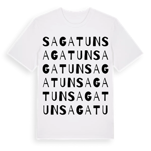 Sagatun ordlek t-shirt – ekologisk bomull t-shirt från Pinshirt