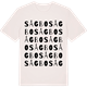 Vintage White t-shirt med Sågbo ordlek t-shirt