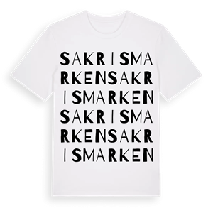 Sakrismarken ordlek t-shirt – ekologisk bomull t-shirt från Pinshirt