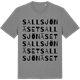 Mid Heather Gray t-shirt med Sallsjönäset ordlek t-shirt
