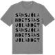 Mid Heather Gray t-shirt med Sämsjölandet ordlek t-shirt