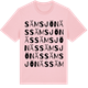 Pink Cotton t-shirt med Sämsjönäs ordlek t-shirt