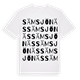 White t-shirt med Sämsjönäs ordlek t-shirt