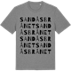 Mid Heather Gray t-shirt med Sandåsbrånet ordlek t-shirt
