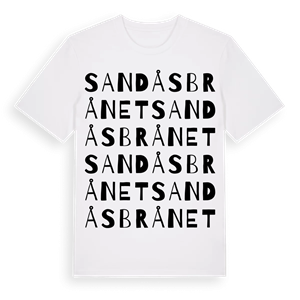 Sandåsbrånet ordlek t-shirt – ekologisk bomull t-shirt från Pinshirt