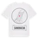 White t-shirt med Sandbacka t-shirt