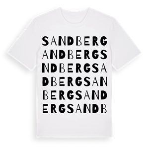 Sandberg ordlek t-shirt – ekologisk bomull t-shirt från Pinshirt