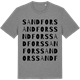 Mid Heather Gray t-shirt med Sandfors ordlek t-shirt