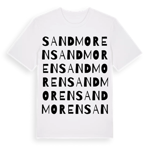 Sandmoren ordlek t-shirt – ekologisk bomull t-shirt från Pinshirt