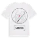 White t-shirt med Sandvik t-shirt