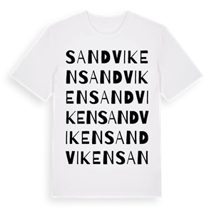 Sandviken ordlek t-shirt – ekologisk bomull t-shirt från Pinshirt