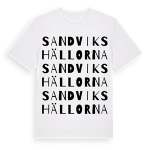 Sandvikshällorna ordlek t-shirt – ekologisk bomull t-shirt från Pinshirt