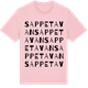 Pink Cotton t-shirt med Sappetavan ordlek t-shirt