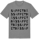 Mid Heather Gray t-shirt med Sappetnäs ordlek t-shirt